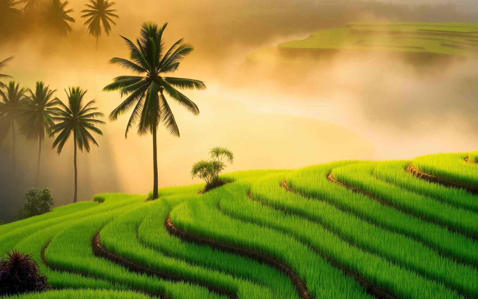 Rice terraces near Ubud, Bali